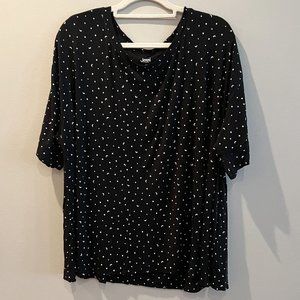 Jenni Women's Short-Sleeve Printed Jogger Pajamas Set - Size 3X